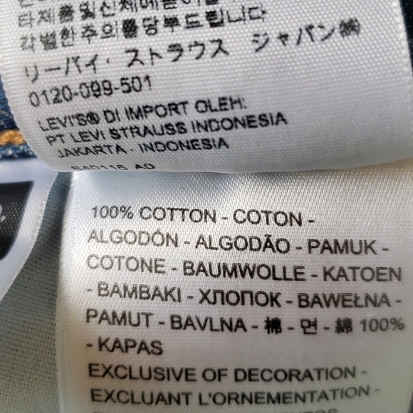 Levis Premium Filiforme Jeans, Blue W24/L28 - Picture 10 of 12